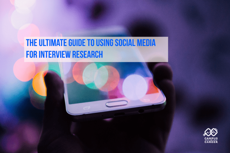 using social media to land a job